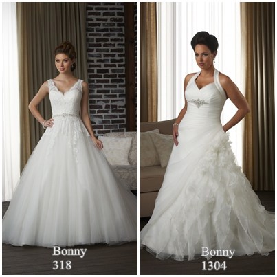 best wedding dress style for large bust