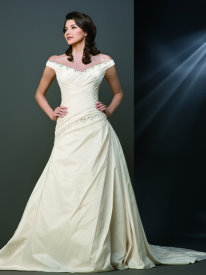 rectangle body shape wedding dress