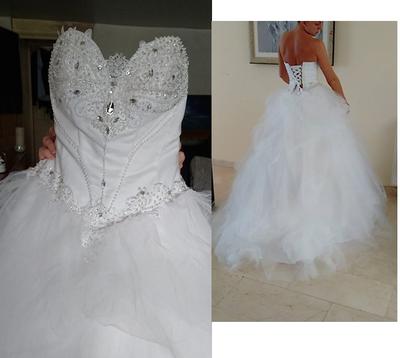 Adding rhinestones to wedding dress best sale